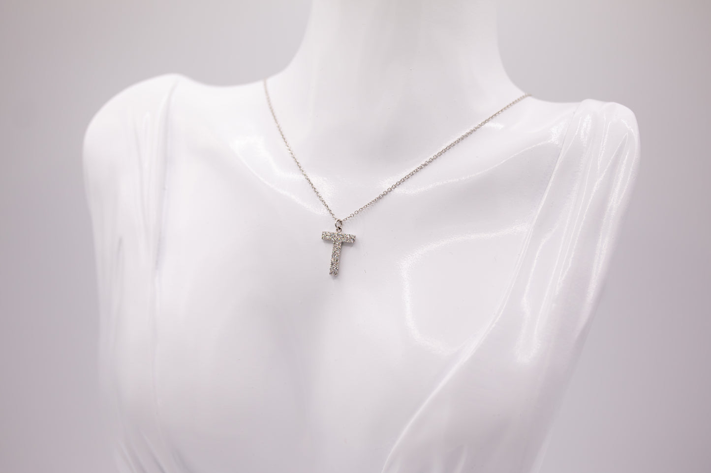 Letters with Diamonds Necklace