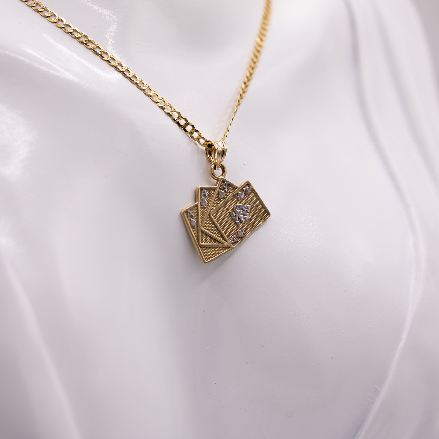 "A" Deck of Cards Necklace