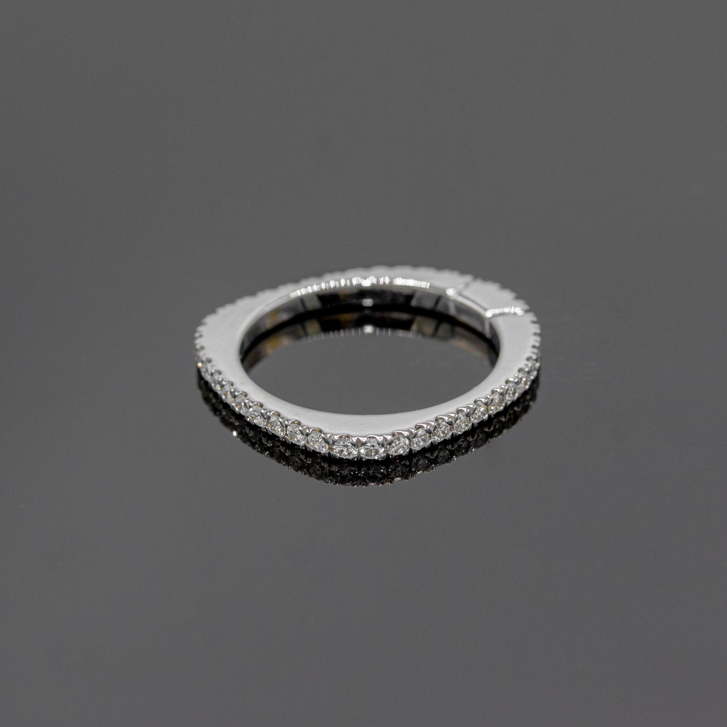 Stackable Flat Eternity Ring