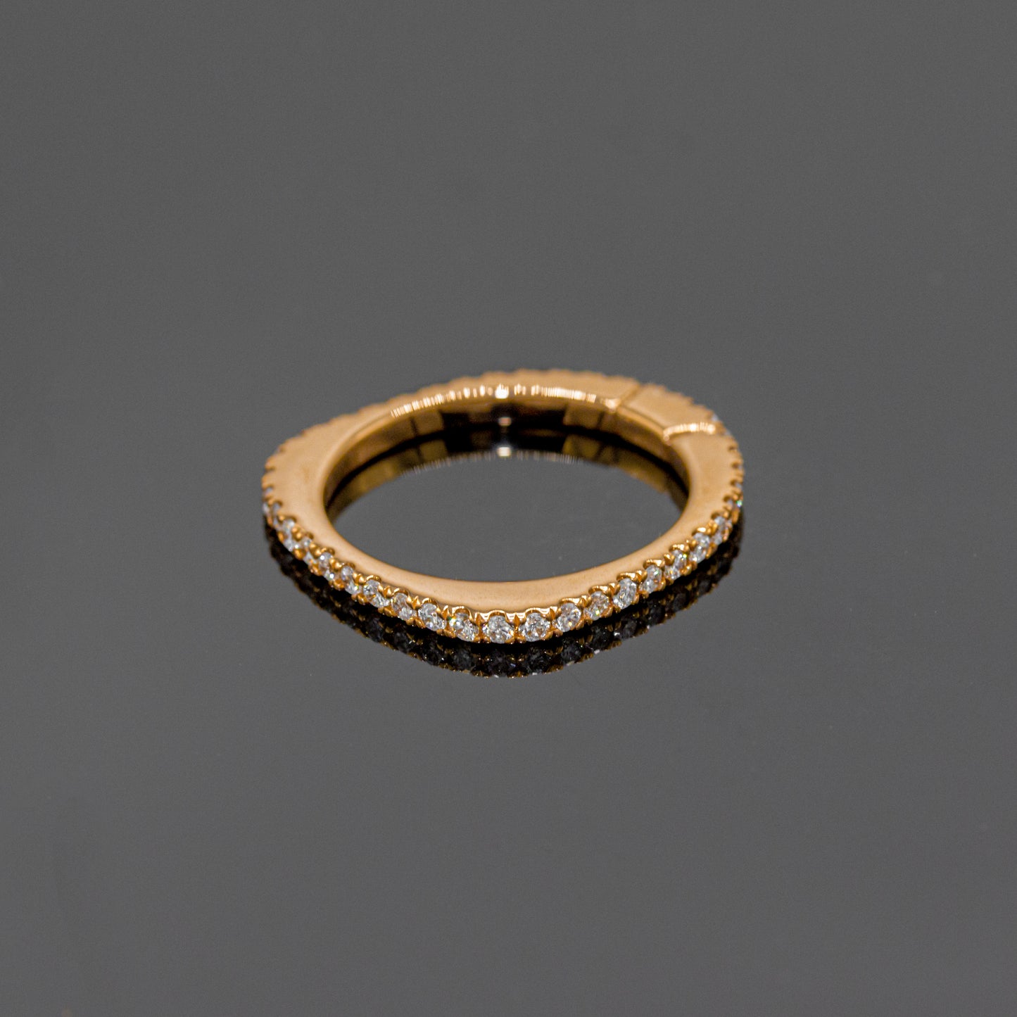 Stackable Flat Eternity Ring