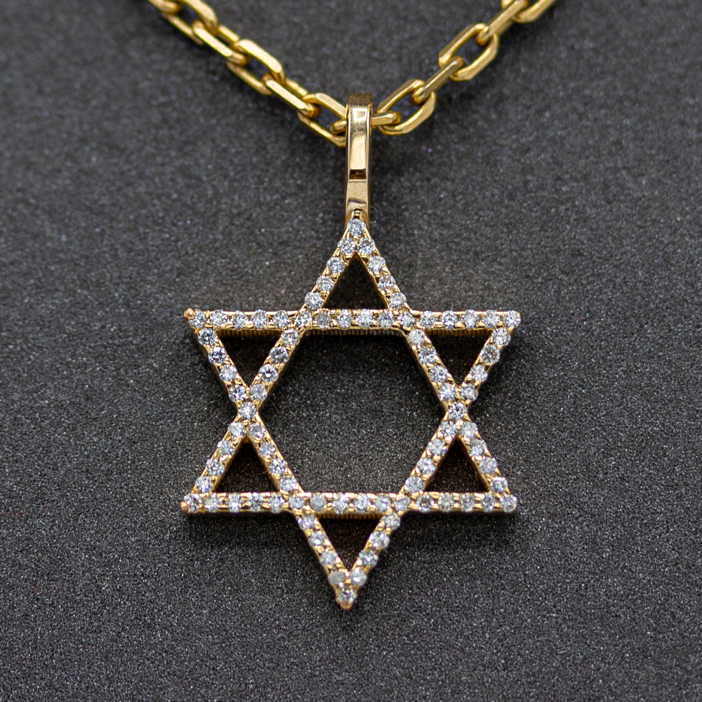 Diamond Star of David Pendant