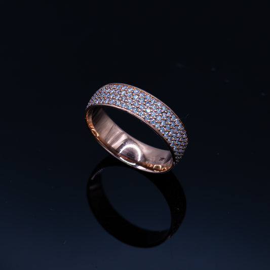Pave Eternity Band 14K Gold