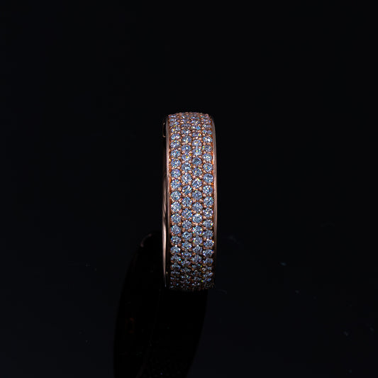 Pave Eternity Band 14K Gold