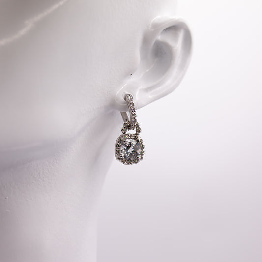 White Topaz Earrings