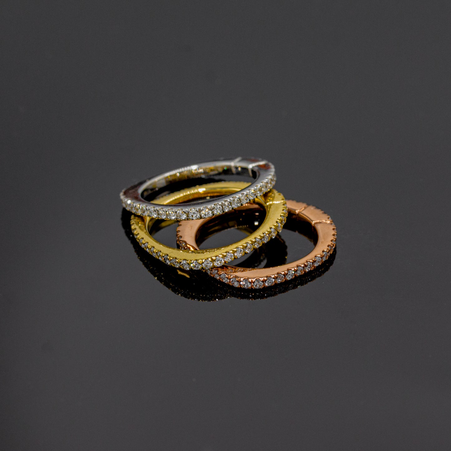 Stackable Flat Eternity Ring