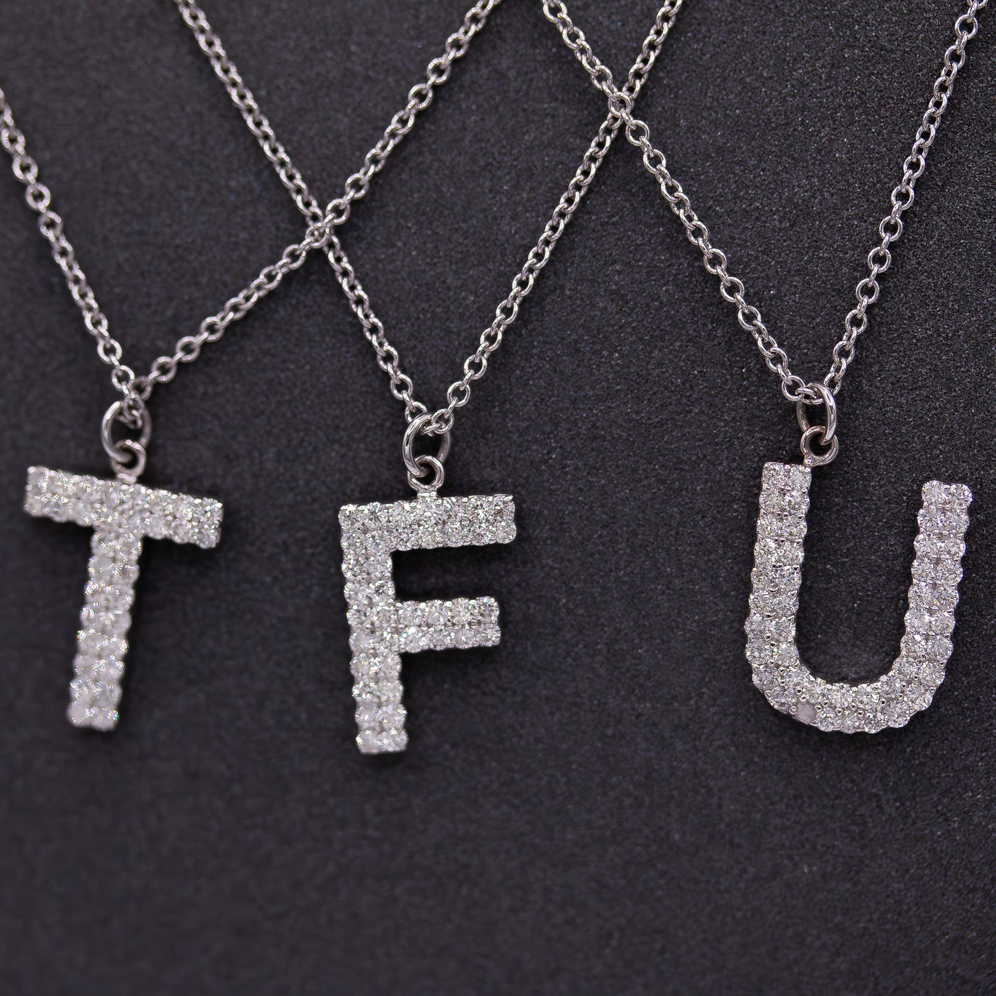 Letters with Diamonds Necklace
