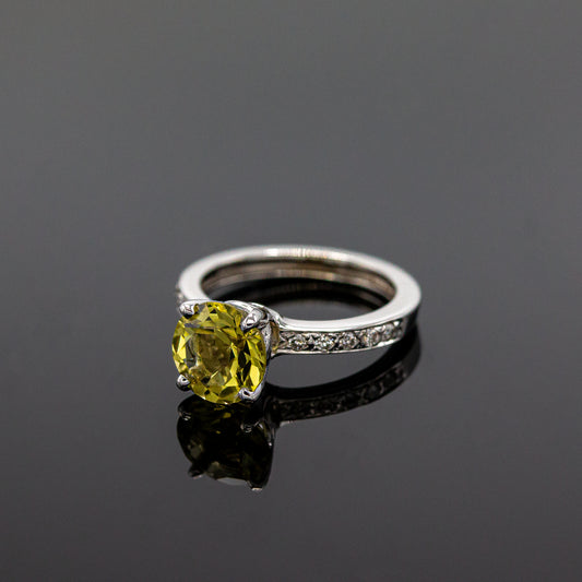 Lemon Citrine Quartz Ring