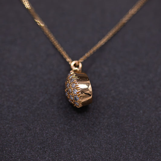 Tear Drop with Diamonds Necklace