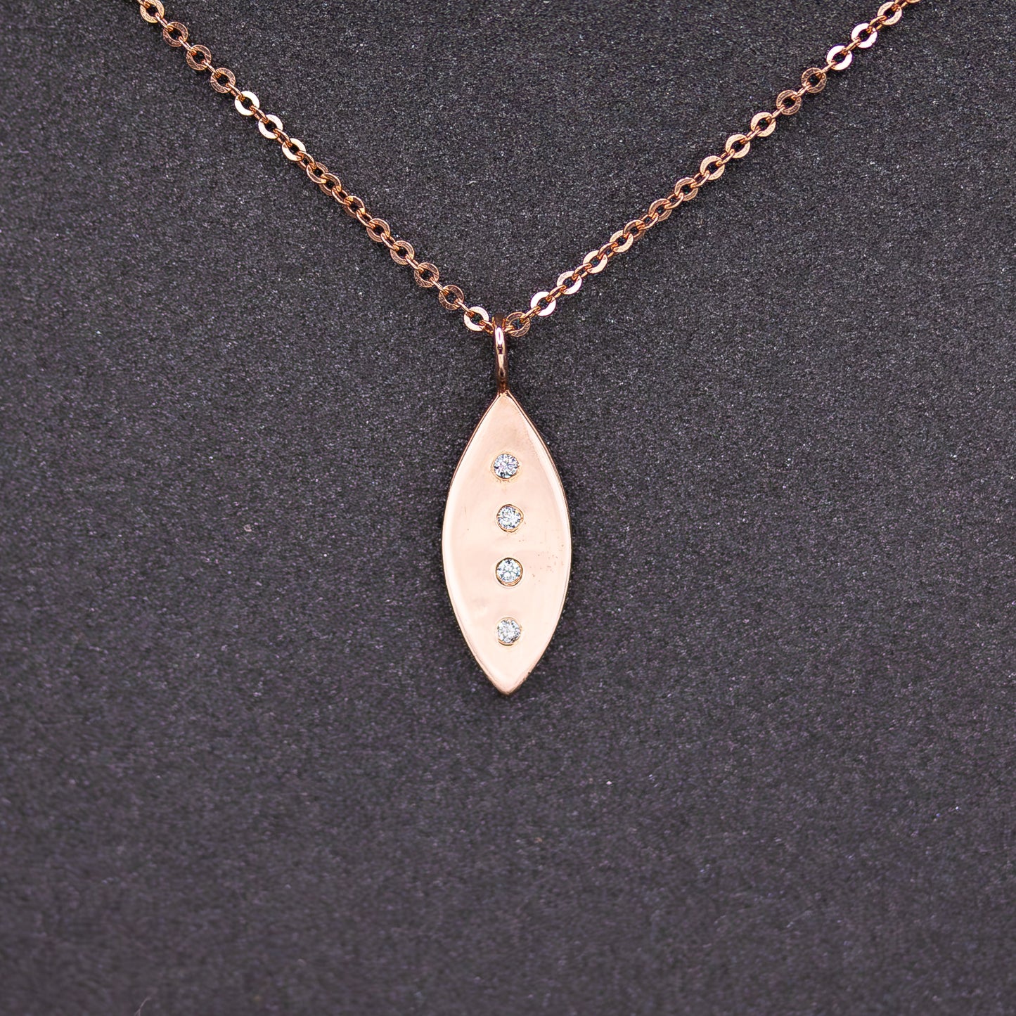 Rose Gold Necklace with Diamonds