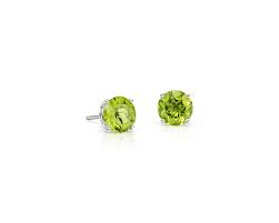 Peridot Stud Earrings