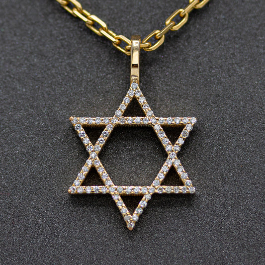 Diamond Star of David Pendant